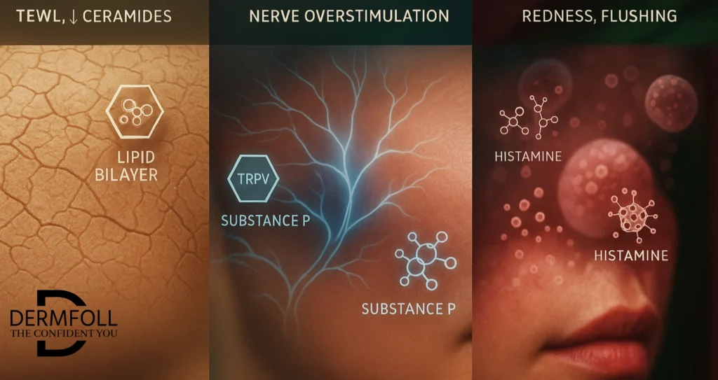 rosacea skin on face