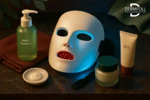 blue led light face, blue led lights for face