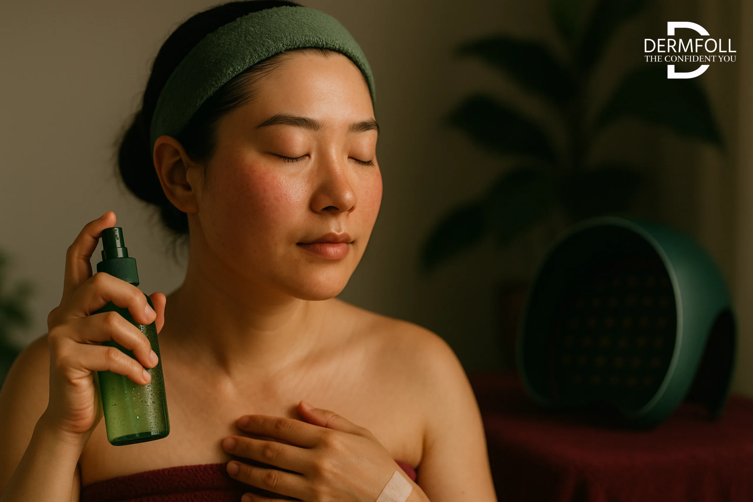 led facial light therapy machine